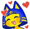 Emoji ankha_hearts
