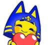 Emoji ankha_heart