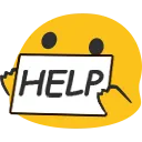 Emoji blob_help