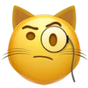 Emoji cat_face_with_monocle