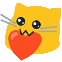 Emoji meow_heart