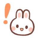Emoji bunnyexclaim