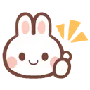 Emoji bunnythumbsup