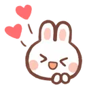 Emoji bunnyhearts