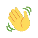 Emoji wave_hand_1118052686177251428