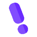 Emoji exclamationviolett