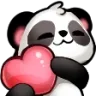 Emoji Panda_heartLS