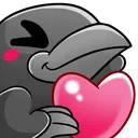 Emoji CorbeauLove
