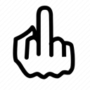 Emoji 69_black_fuckyou