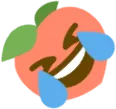 Emoji peach_rofl