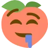 Emoji peach_drool