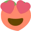 Emoji peach_heart_eyes