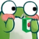 Emoji grenouilleslurp
