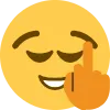 Emoji 3148politemiddlefinger