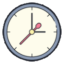 Emoji horloge