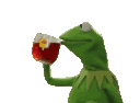 Emoji kermit_sips_tea