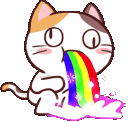 Emoji meongrainbow