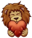 Emoji lion_love_heart