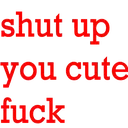 Emoji shutupcutefuck