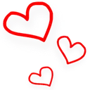 Emoji 6043redtriplehearts