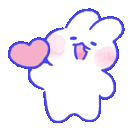 Emoji bunheart