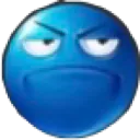 Emoji bluepissedoff