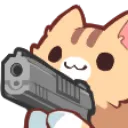 Emoji gun_cat