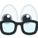 Emoji eyesglasses