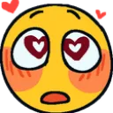 Emoji blush_love