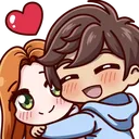 Emoji cuddle