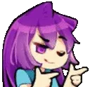 Emoji anime_Girl_Cool_Point