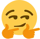 Emoji smirk_two_hand