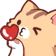 Emoji 7791nekocatkissheart