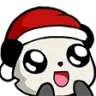 Emoji panda_noel