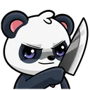 Emoji 8559pandaknife