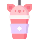 Emoji 1460cutepigletcupdrink