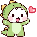 Emoji love_milk_dino