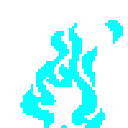 Emoji Ek_Cyan_Fire