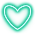 Emoji 2neoncyanheart
