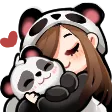Emoji girl_panda_cuddles