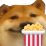 Emoji doge_popcorn