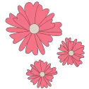 Emoji fleursroses