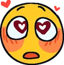 Emoji 1350blushhearteyes