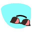 Emoji backwardssunglassblob