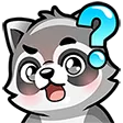 Emoji raccoon