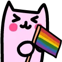 Emoji kittygayflag