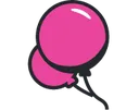 Emoji partyballoon_pink