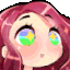 Emoji sparkle_eyes_rainbow