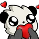 Emoji panda_love