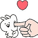 Emoji bunnypoke